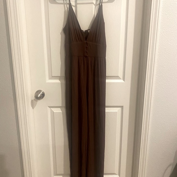 Audrey Parks brown jumpsuit. New with tags. Size small. - Picture 1 of 12
